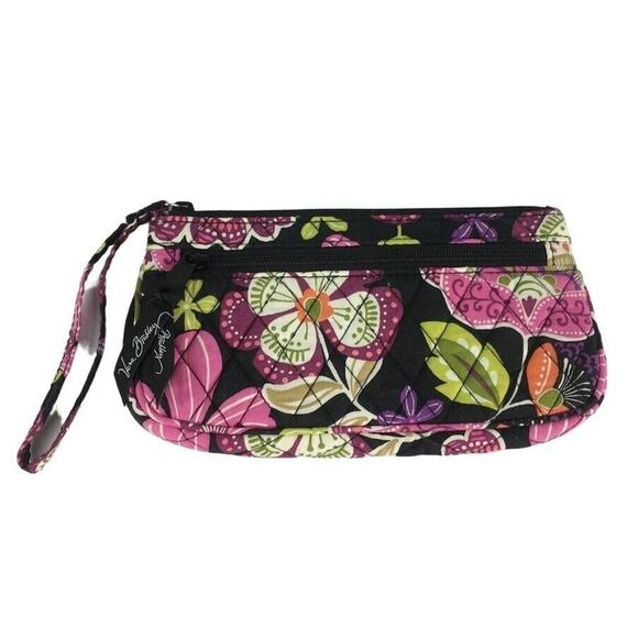 Vera Bradley Wallet Wristlet Flowers Pirouette Pink - Picture 1 of 3